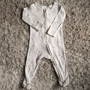 Colored Organics 3-6 months footed sleeper